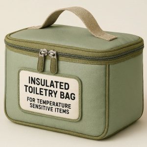 Insulated Toiletry Bag for Temperature Sensitive Items