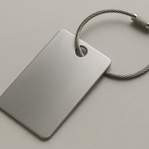 8 Stainless Steel Metal Luggage Tag