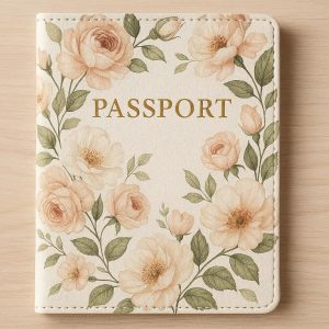 22 Elegant Floral Print Passport Cover for Women